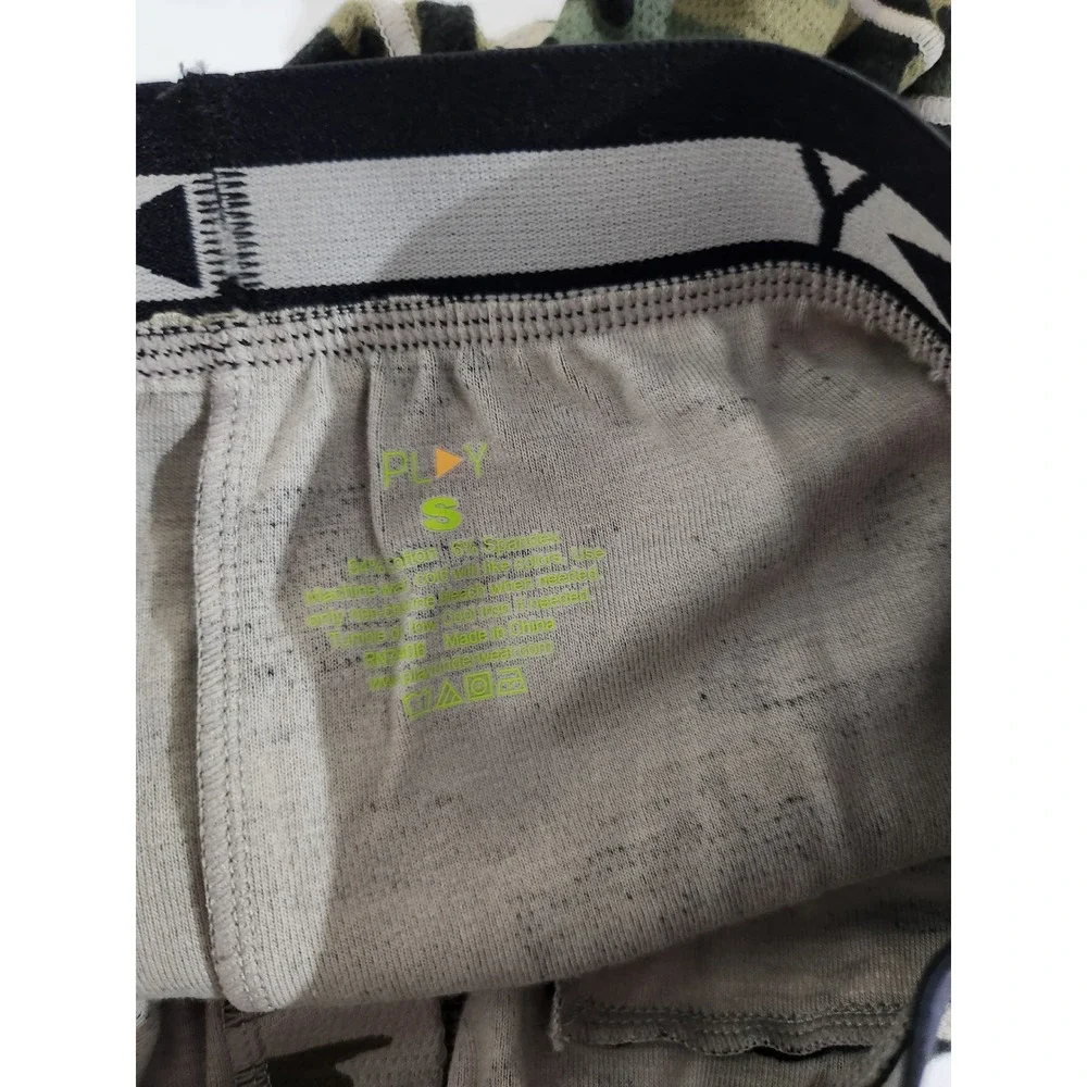 PLAY Intimo‎ iBoxer Trunks Olive Camo Vintage iPod Pocket Micro Mesh Small_5
